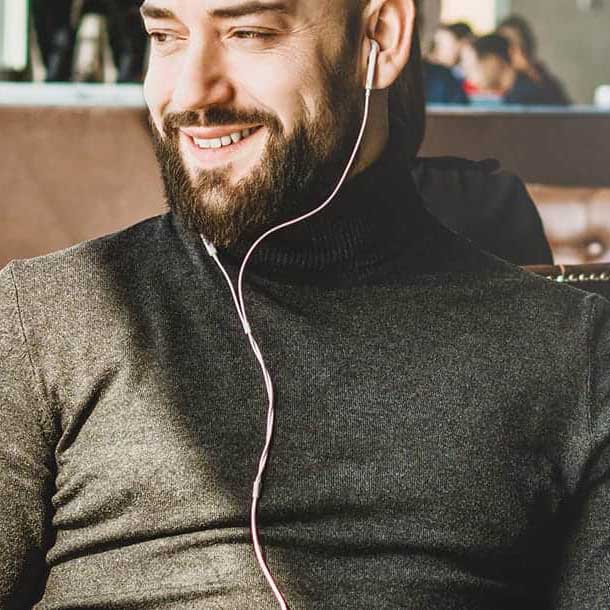 man smiling